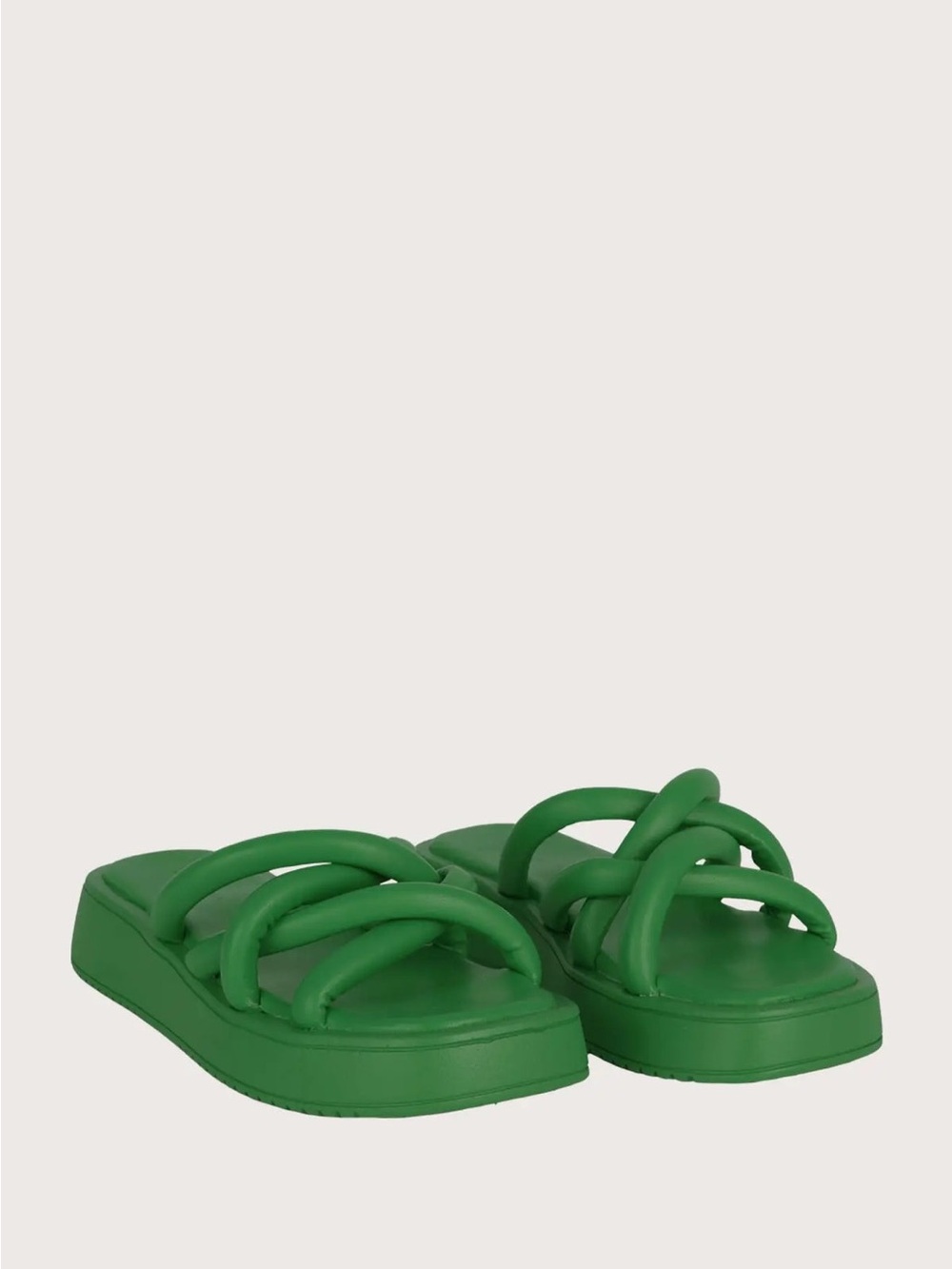 Zingara Pilea Sandals Women’s Green Knotted Slide Sandals